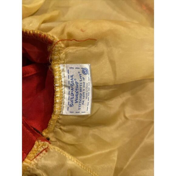 Build A Bear Red and Yellow Dress Sparkles Halter Fancy Party Skirt - Picture 7 of 9